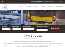 Tablet Screenshot of hotelpiramide.es