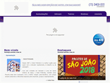 Tablet Screenshot of hotelpiramide.com.br